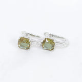 925 Silver Colorful Stone Hanggie Earrings For Women