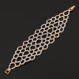 Rhinestone Jewelry Women Silver Crystal Link Bracelet Bangle Wedding