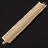 Rhinestone Link Bracelet Crystal Bangle Wedding Party Accessory
