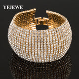 Rhinestone Link Bracelet Crystal Bangle Wedding Party Accessory