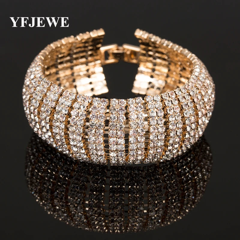 Crystal Bracelets For Women Brides Wedding Jewelry B123
