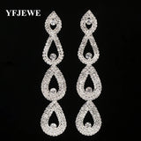 Christmas Crystal Drop Earrings Rhinestone Long Earring