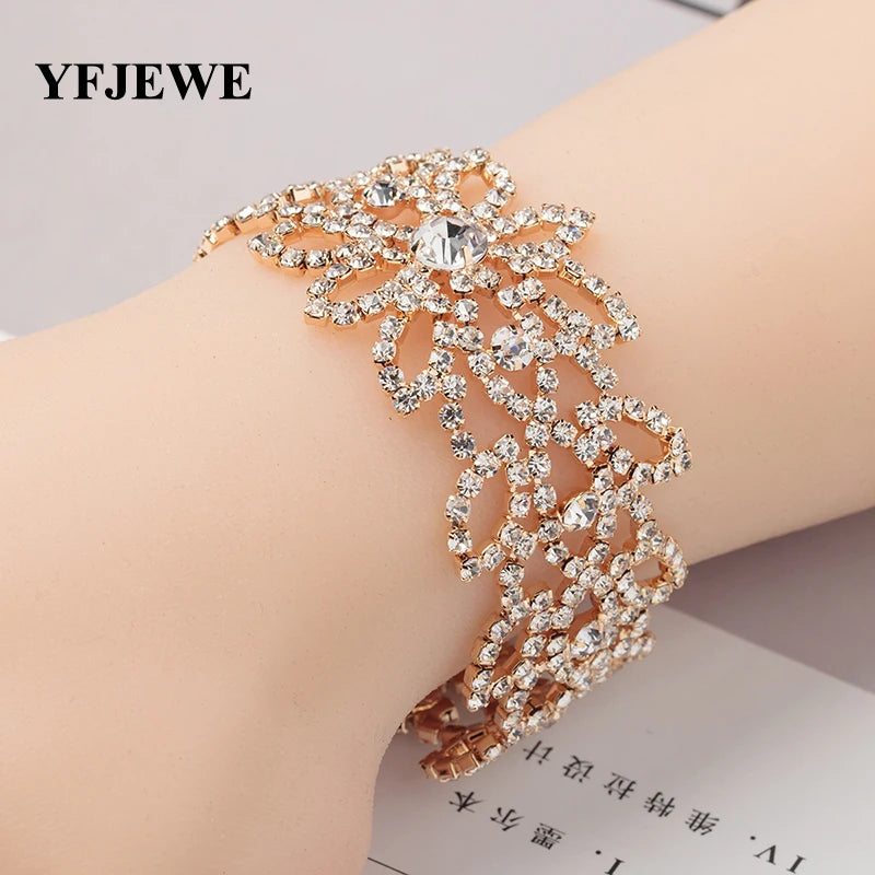 Austrian Crystal Bridal Wedding Jewelry Bracelet B146