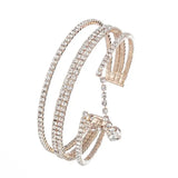 Crystal Charm Bangle Bracelet for Women B274