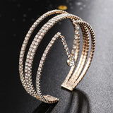 Crystal Charm Bangle Bracelet for Women B274