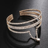 Crystal Charm Bangle Bracelet for Women B274