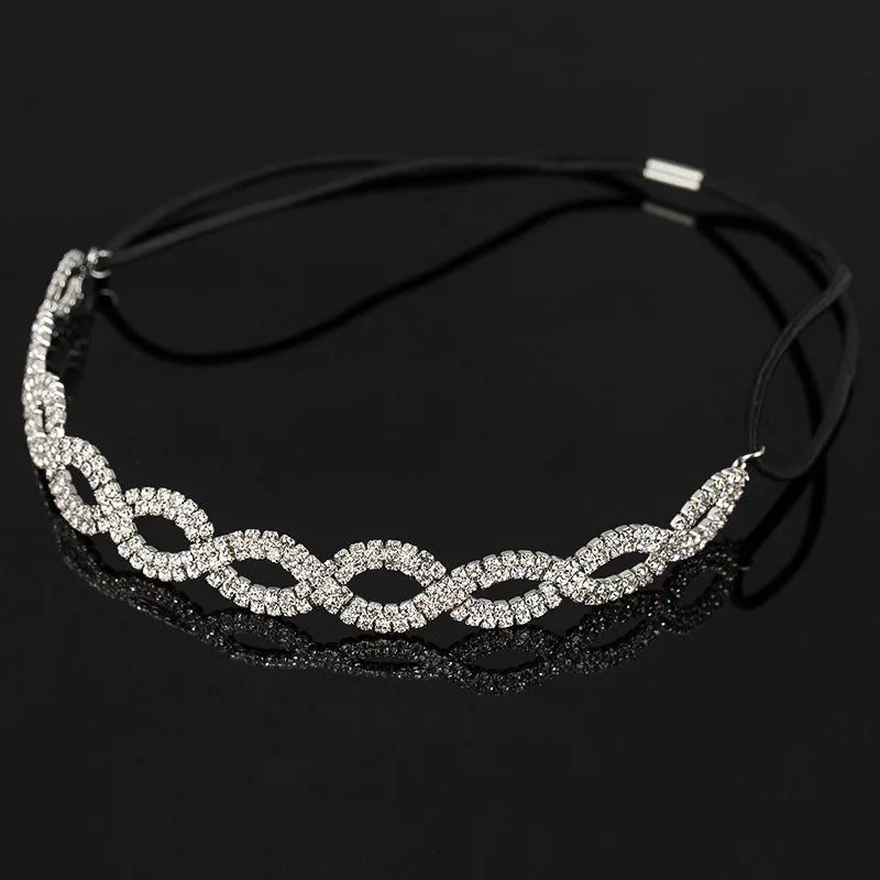 Crystal Head Chain Hair Band Summer Hair Accessories Party Drop H040