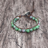 Natural Stones Beaded Wrap Bracelet Unique Friendship Bracelets Jewelry