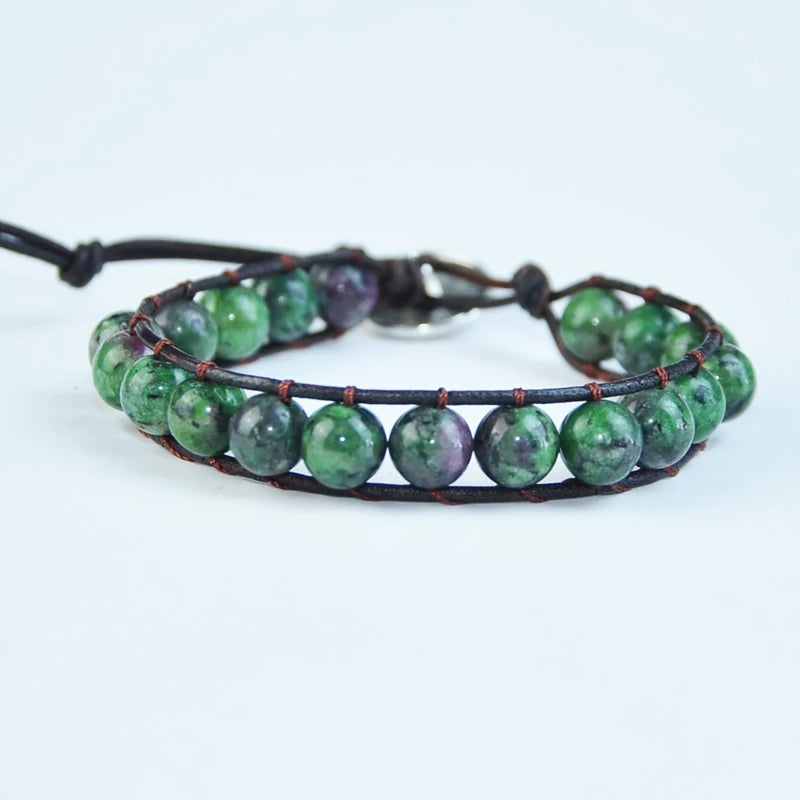 Natural Stones Beaded Wrap Bracelet Unique Friendship Bracelets Jewelry