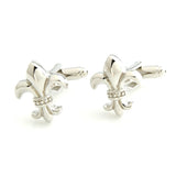 Enamel Fleur Di Lis Cufflinks - Flower Design