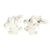 Enamel Fleur Di Lis Cufflinks - Flower Design