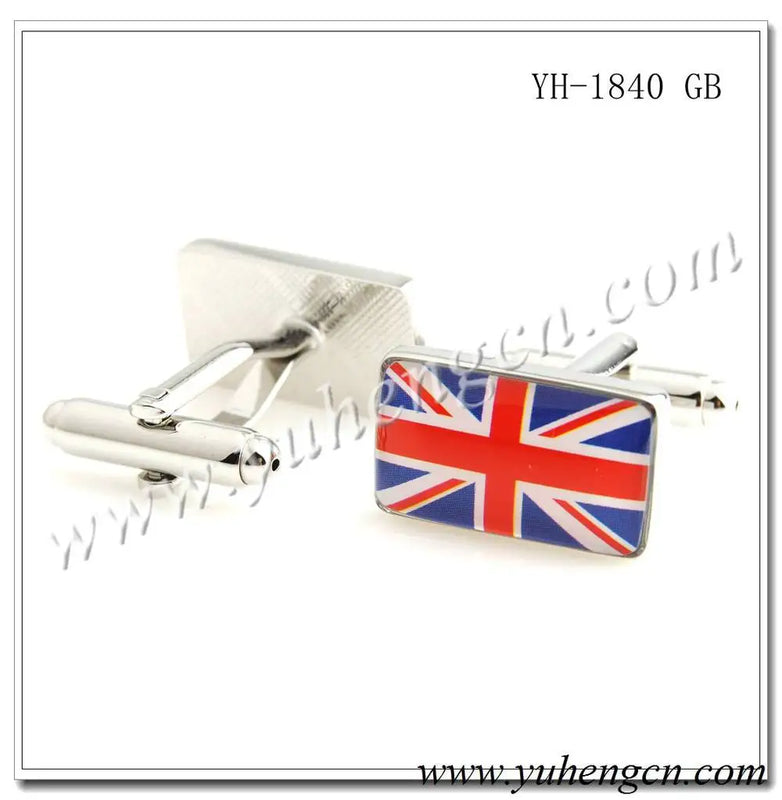 YH-1840 UK,Scotland,Spain,Netherlands Flag Cufflinks