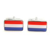 YH-1840 UK,Scotland,Spain,Netherlands Flag Cufflinks