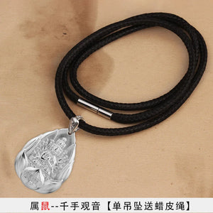 Benming Buddha Pendant Guanyin Puxian Necklace