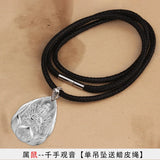 Benming Buddha Pendant Guanyin Puxian Necklace