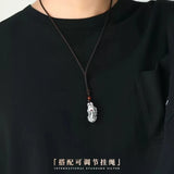 Hollow Out Auspicious Pixiu Pendant, Retro Fashion, Key Chain Necklace