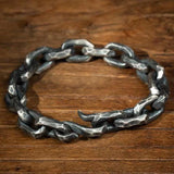 YH National Bold Men's Horse Whip Chain Hexagonal Bracelet
