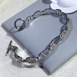YH Diamond Pig Nose Bracelet No Clasp