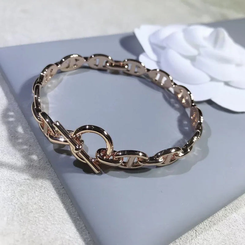 YH Diamond Pig Nose Bracelet No Clasp