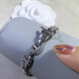 YH Diamond Pig Nose Bracelet No Clasp