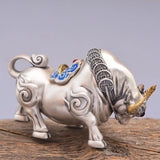 YH Lucky Ox Ornament Reversing Universe Handle High-end Gift