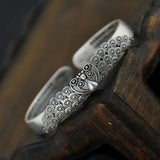 Antique Relief Peacock Opening Bracelet Women's Jewelry