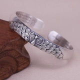 Antique Relief Peacock Opening Bracelet Women's Jewelry