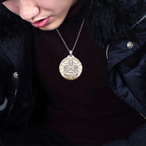 Thousand-handed Avalokitesvara Buddha Pendant Necklace Stainless Steel
