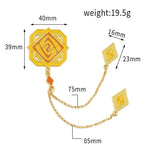 Yuanshen Clear Clock Fan Pendant Brooch - Two-dimensional Cos Accessories