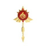 Yuanshen Clear Clock Fan Pendant Brooch - Two-dimensional Cos Accessories