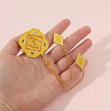 Yuanshen Clear Clock Fan Pendant Brooch - Two-dimensional Cos Accessories