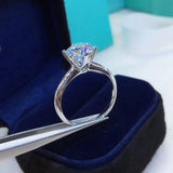 Tibetan Silver Wedding Band with Cubic Zircon - 8mm - Women Bride