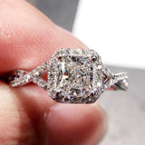 Tibetan Silver Rings For Women Bridal Wedding Band Jewelry