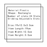 Adjustable Plastic Storage Box for Tools Jewelry Beads Organizer