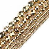 Faceted Hematite Beads Natural Stone 2/3/4/6/8/10mm Round Loose Beads