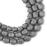 Hematite Lion Buddha Maitreya Head Stone Spacer Beads