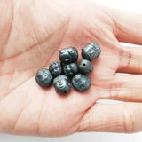 Hematite Lion Buddha Maitreya Head Stone Spacer Beads