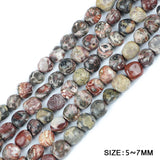 Red Leopard Stone Irregular Gravel Chip Beads for Jewelry