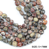 Red Leopard Stone Irregular Gravel Chip Beads for Jewelry