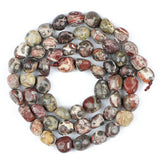 Red Leopard Stone Irregular Gravel Chip Beads for Jewelry