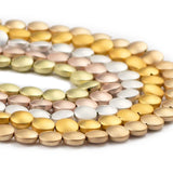 Matte Hematite 8mm Coin Spacer Beads 48pcs