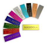 Personalized Text Logo Engraved Name Badge for Office Business