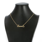 Personalized Nameplate Name Necklace Stainless Steel Pendant Choker