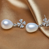 925 Silver Pearl Stud Earrings 7mm Size Perfect for Any Occasion