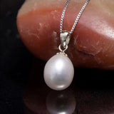 Natural Pearl Choker Necklace 925 Sterling Silver Jewelry