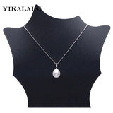 Natural Pearl Choker Necklace 925 Sterling Silver Jewelry