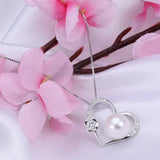 Natural Freshwater Pearl Pendant Choker 925 Sterling Silver Jewelry