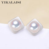 Freshwater Pearl Stud Earrings 925 Sterling Silver 