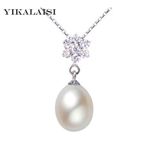 Freshwater Pearl Snowflake Pendants 925 Sterling Silver Jewelry For Women