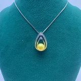 8-9mm Freshwater Pearl Oblate Pendant Necklace Chain Style Wholesales